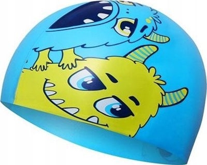 Изображение Nils Extreme NQC MONSTER NIEBIESKI DZIECICY CZEPEK SILIKONOWY NILS AQUA