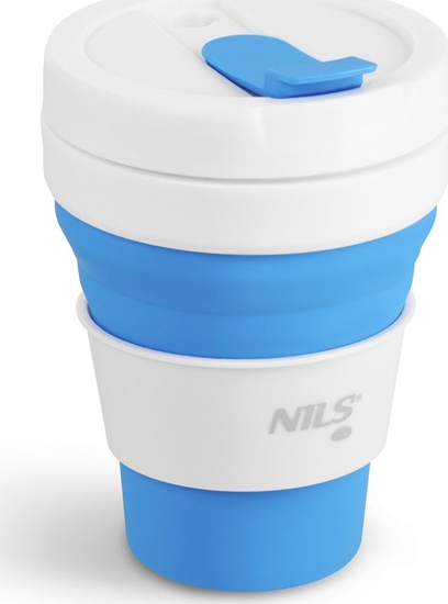 Изображение NILS NC4103 KUBEK SILIKONOWY SKADANY 475 ML NIEBIESKI