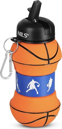 Attēls no NILS NC4104 KUBEK SILIKONOWY SKADANY 550 ML BASKETBALL