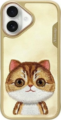 Изображение Nimmy case iPhone 16 6.1" khaki Big Eyed Pet 2.0 Cat