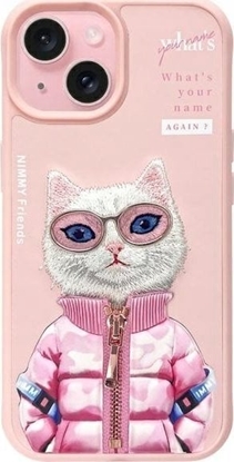 Attēls no Nimmy iPhone 15 6.1" case pink Cool&Cute 2.0 Cat