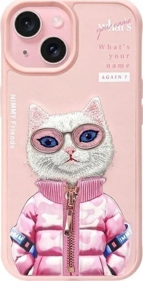 Picture of Nimmy iPhone 15 6.1" case pink Cool&Cute 2.0 Cat