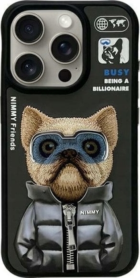 Picture of Nimmy iPhone 15 Pro 6.1" Case Black Cool&Cute 2.0 Dog