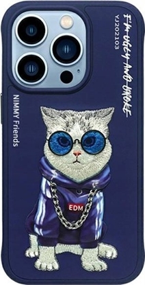 Attēls no Nimmy iPhone 15 Pro 6.1" Case Blue/Blue Glasses Cool Cat