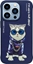 Picture of Nimmy iPhone 15 Pro 6.1" Case Blue/Blue Glasses Cool Cat