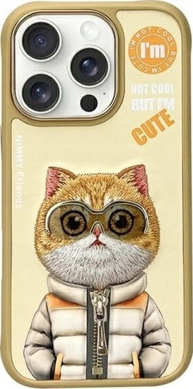 Изображение Nimmy iPhone 16 Pro 6.3" case khaki Cool&Cute 2.0 Cat