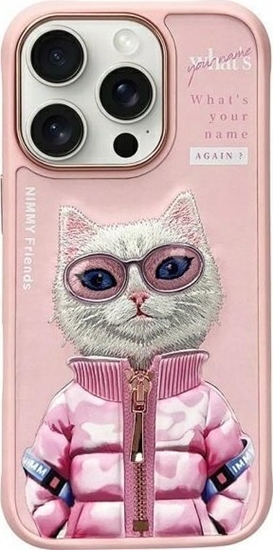 Picture of Nimmy iPhone 16 Pro 6.3" case pink Cool&Cute 2.0 Cat