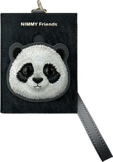 Picture of Nimmy portfel na karty czarny/black Big Eyed Pet 2.0 Cat