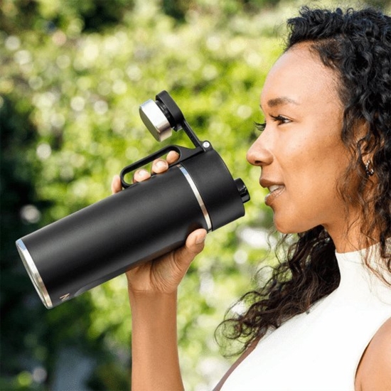 Picture of Ninja Thirsti Stainless Steel Travel Mug 700ml Black