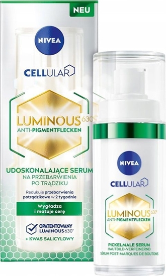 Picture of Nivea Cellular Luminous 630 Udoskonalajce serum na przebarwienia po trdziku 30ml