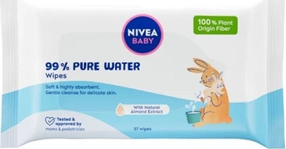Attēls no Nivea Chusteczki nawilane 99% Pure Water 1x57 szt.