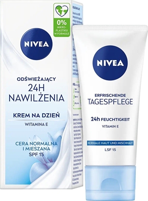 Picture of Nivea Odwieajcy krem na dzie - 24h nawilenia do cery mieszanej i normalnej SPF 15 50ml