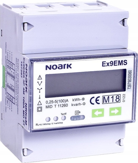 Picture of Noark Liczniki energii Noark 107297 Ex9EMS 3P 4M 100A MO 2T