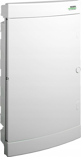 Picture of Noark Obudowa instalacyjna Noark 106199 podtynkowa plastikowa IP40 3 rzdy 3x18 mod. miae drzwi