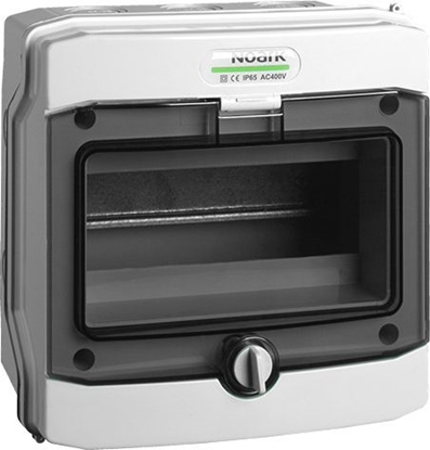 Attēls no Noark Rozdzielnica N/T 1x8 hermetyczna IP65 N+PE PHS 8T 101493