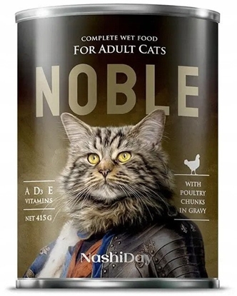 Picture of NOBLE CAT 415g  DRÓB  ( kawaki w sosie   )    /24