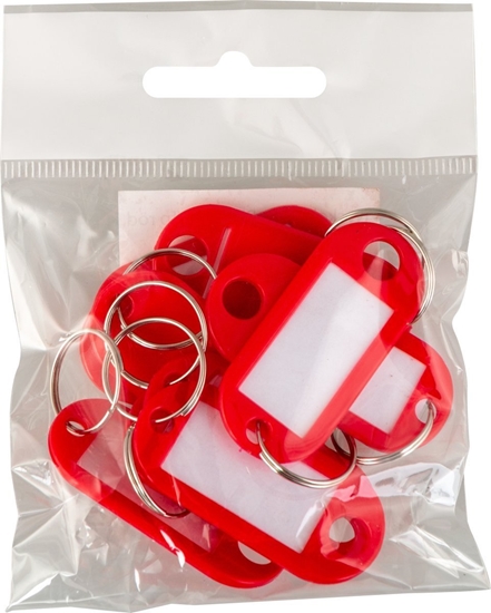 Picture of Nøgleskilte BNT plast PET rød - (10 stk.)