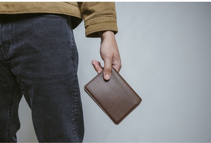 Picture of NOMAD Leather Passport Wallet Rustic Brown