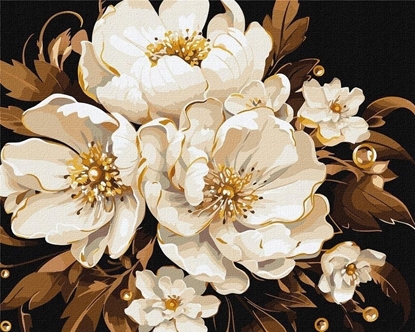 Изображение Norimpex Malowanie po numerach - Biaa delikatno¶ 40x50cm