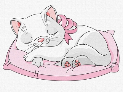 Picture of Norimpex Malowanie po numerach - Pikny kotek 30x40cm