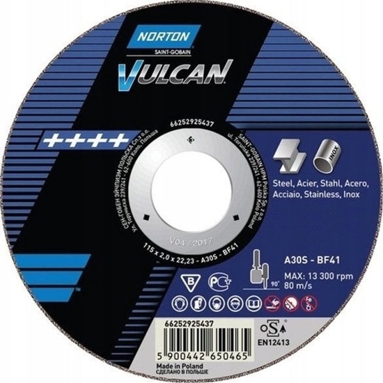 Изображение Norton Clipper Tarcza przecinajca A30S-300X3.5X32.0-T41 NOR-VULCAN FIX80