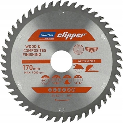 Picture of Norton NORTON PIA TARCZOWA 170mm x 30mm x 48z DREWNO I KOMPOZYTY ATB (2,6 / 1,6)