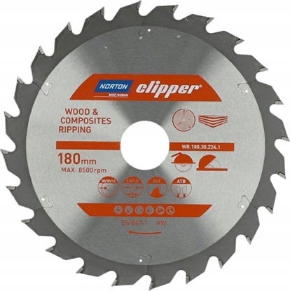 Picture of Norton NORTON PIA TARCZOWA 180mm x 30mm x 24z DREWNO I KOMPOZYTY ATB (2,8 / 1,8)