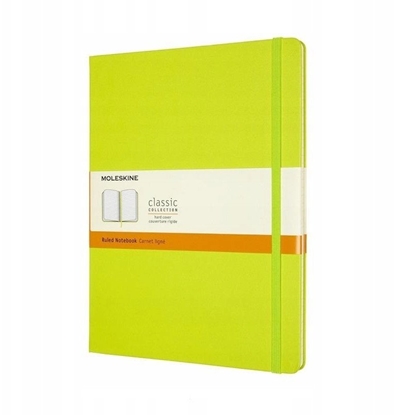 Picture of Notes MOLESKINE Classic XL (19x25cm), w linie, twarda oprawa, 192 strony, lemon green