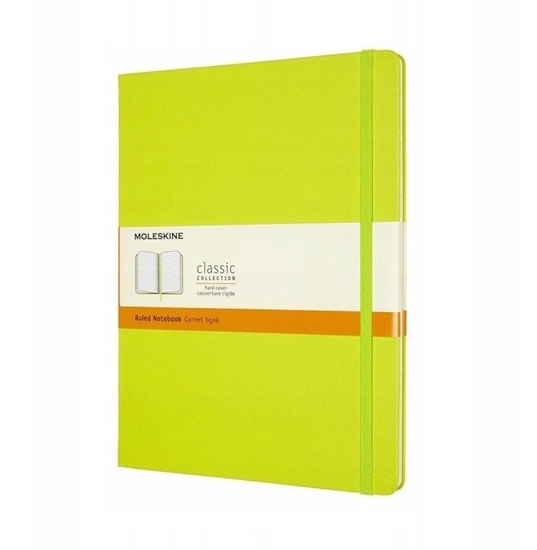 Picture of Notes MOLESKINE Classic XL (19x25cm), w linie, twarda oprawa, 192 strony, lemon green