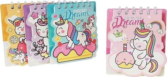 Изображение Notes na spirali Jednoroec MIX