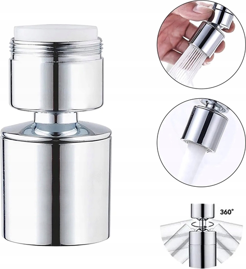 Picture of Noveen Perlator Przeduka krótka do kranu NOVEEN XL1028 silver