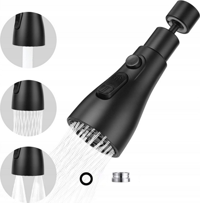 Picture of Noveen Przeduka do baterii  dwufunkcyjna NOVEEN XL1077 black