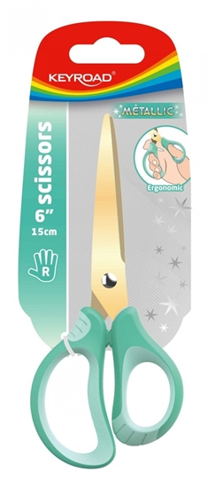 Picture of Noyczki KEYROAD Metallic, powoka tytanowa, 15,5 cm, zawieszka, mix kolorów