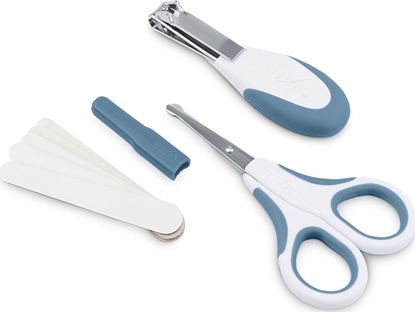 Attēls no Nuvita Nuvita, Zestaw kosmetyczny do paznokci: noyczki, cki i 5 pilniczków, Powder Blue