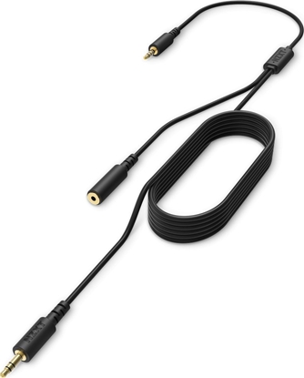 Изображение Nzxt NZXT ST-ACCC1-WW, 2 x 3.5mm, Male/Female, 3.5mm TRRS, Male, 2 m, Black