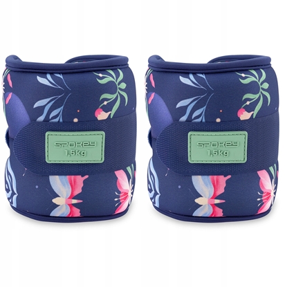 Attēls no Obcienia na kostki i nadgarstki 2x 1,5 kg Spokey THE BLOOM FORM