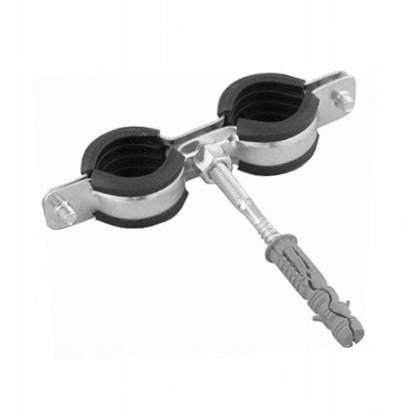 Attēls no Obejma podwójna UDG z okadzin 3/8 (15-18mm) KPL M8 ocynk