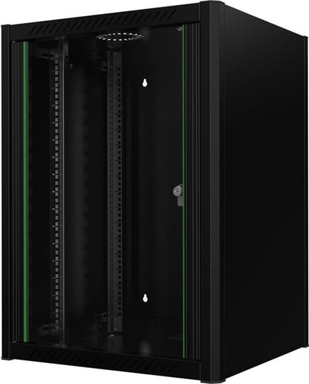 Изображение Obudowa serwerowa Lanview Lanview RWM16U56BL stojak 16U Szafa wiszca Czarny