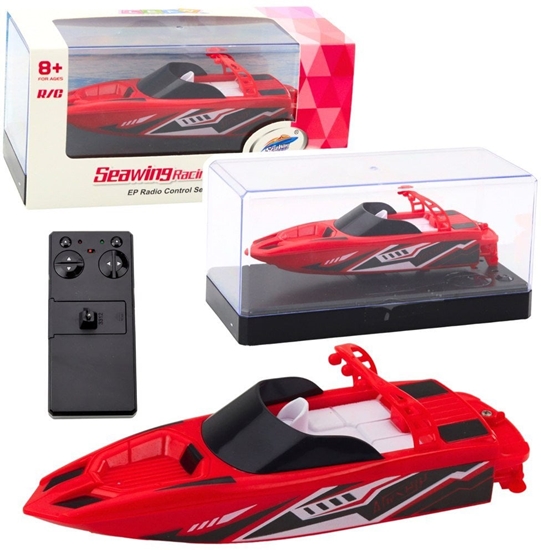 Изображение ód Motorówka Zdalnie Sterowana RC Biao-Czerwona 15cm LEAN Toys