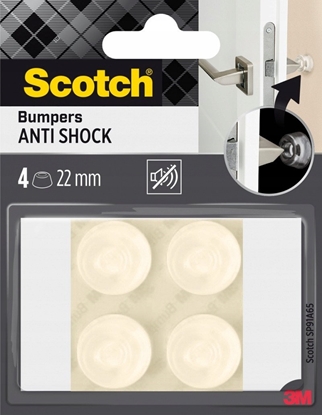 Picture of Odbojniki wyguszajce SCOTCH, samoprzylepne, okrge, 22mm, 4 szt., biae