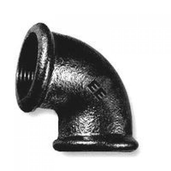 Picture of Odlewnia Zawiercie Kolanko 90 stopni 1'' czarne (5907791601810)