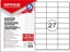 Attēls no Office Products Etykiety Office Products A4 70x30mm biae (100)