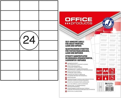 Attēls no Office Products Etykiety Office Products A4 70x35mm biae (100)