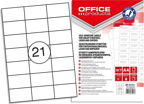 Picture of Office Products Etykiety Office Products A4 70x42.3mm biae (100)