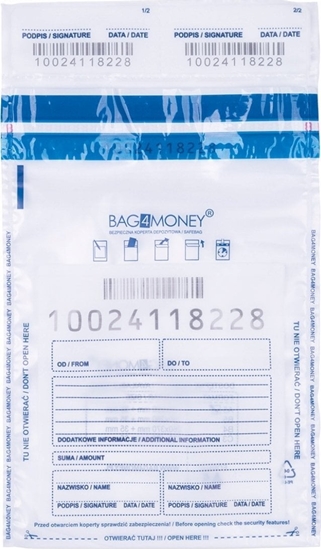 Picture of Office Products Koperta bezpieczna OFFICE PRODUCTS, M5, 150x220mm, 50szt., transparentna