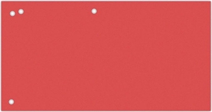 Attēls no Office Products Przekadki OFFICE PRODUCTS, karton, 1/3 A4, 240x105mm, 100szt., czerwone