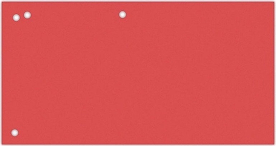 Picture of Office Products Przekadki OFFICE PRODUCTS, karton, 1/3 A4, 240x105mm, 100szt., czerwone