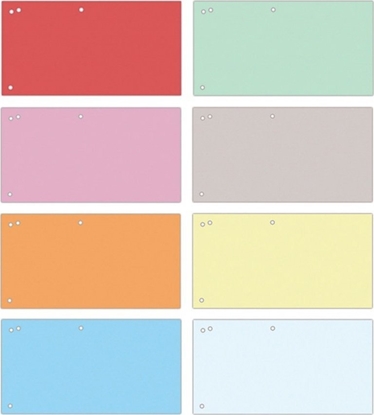Picture of Office Products Przekadki OFFICE PRODUCTS, karton, 1/3 A4, 240x105mm, 100szt., mix kolorów