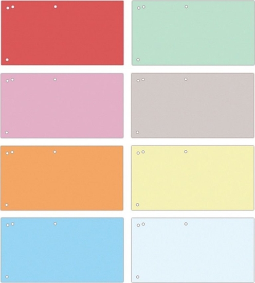 Picture of Office Products Przekadki OFFICE PRODUCTS, karton, 1/3 A4, 240x105mm, 100szt., mix kolorów