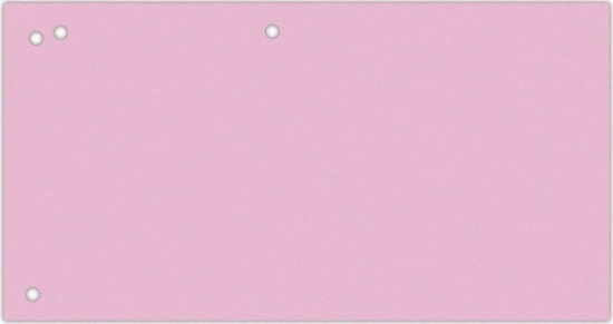 Picture of Office Products Przekadki OFFICE PRODUCTS, karton, 1/3 A4, 240x105mm, 100szt., róowe